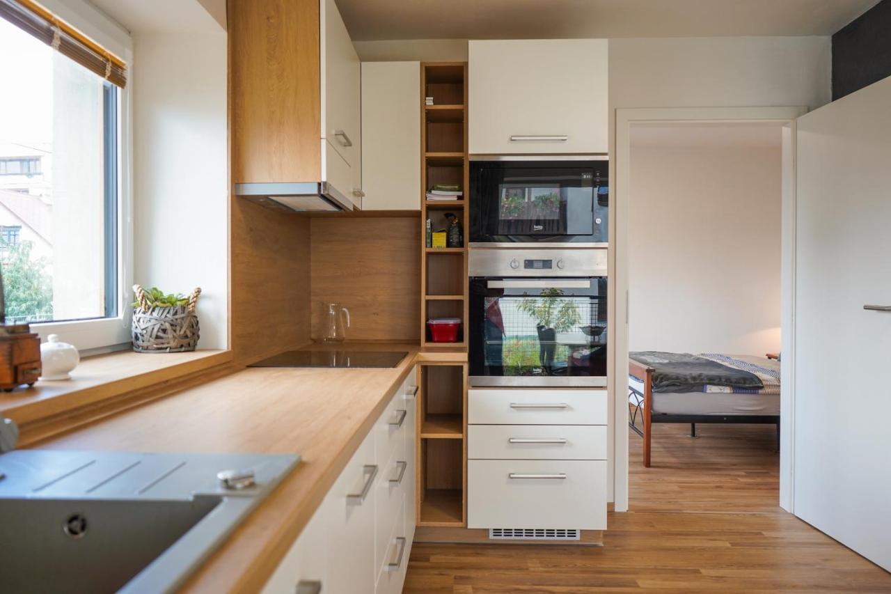 Vila Věkoše - apartmán s terasou a zahradou Hradec Králové Esterno foto